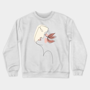 Line Art Kiss Crewneck Sweatshirt